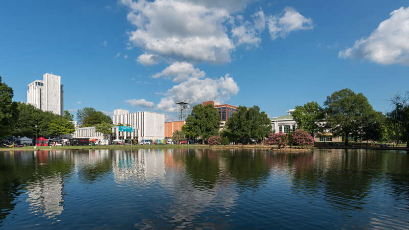 A view of Big Spring International Park, Huntsville, Alabama