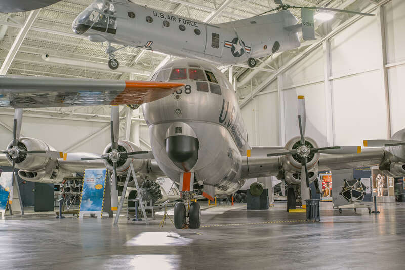 c/n 16980. US military serial 53-0198. Built as KC-97G-29-BO. 
c/n B.39. US military serial 52-8676. Built as H-21B in 1955 and redesigned on September 1962. 

On display at Strategic Air Command &amp;amp; Aerospace Museum, Ashland, Nebraska, USA. 7th