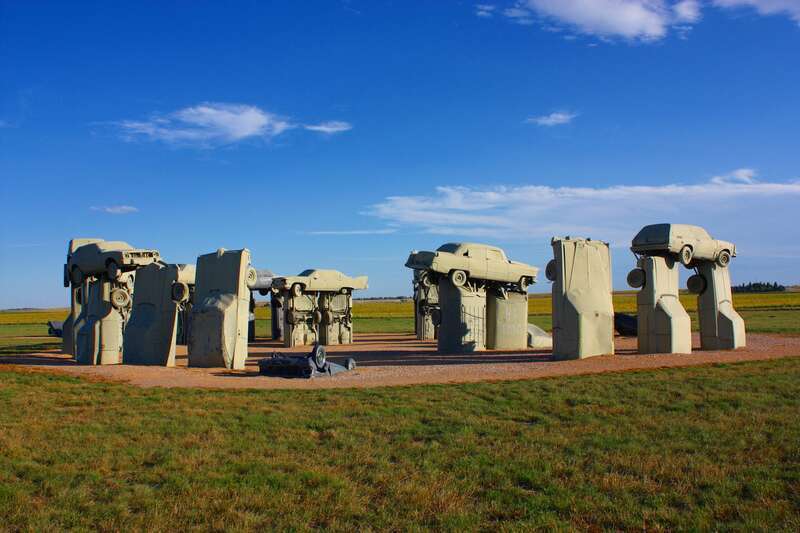 Carhenge sculpture near Alliance, Nebraska.