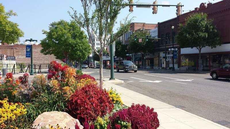 Looking down Central Avenue, Hot Springs, AR