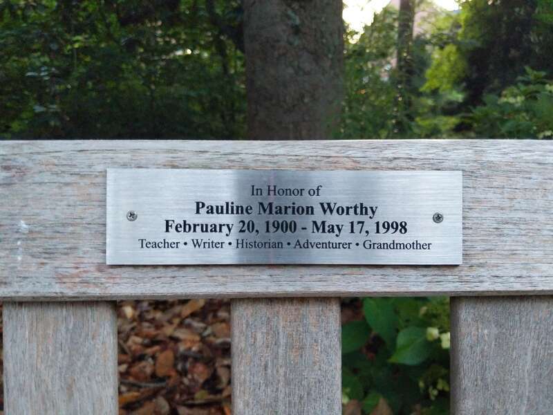 In Honor of
Pauline Marion Worthy
February 20, 1900 - May 17, 1998
Teacher Writer Historian Adventurer Grandmother