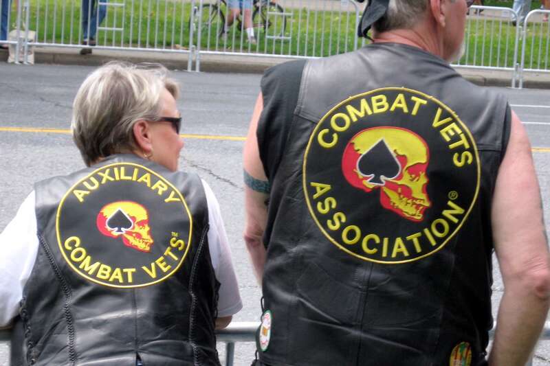 Colors for the Combat Vets Association, 2009 Rolling Thunder, 24 May 2009, Constitution Avenue.