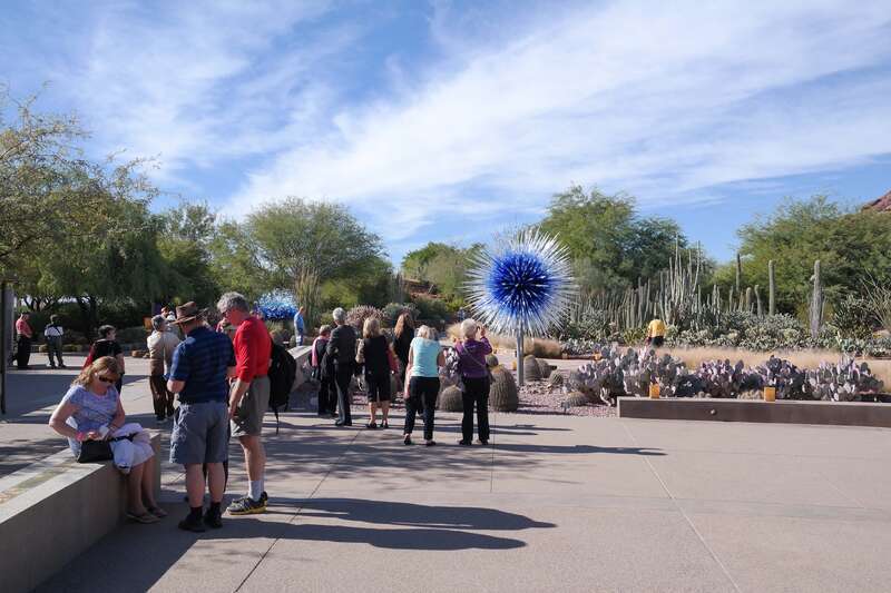 Entering the Desert Botanical Garden in the Phoenix metro area