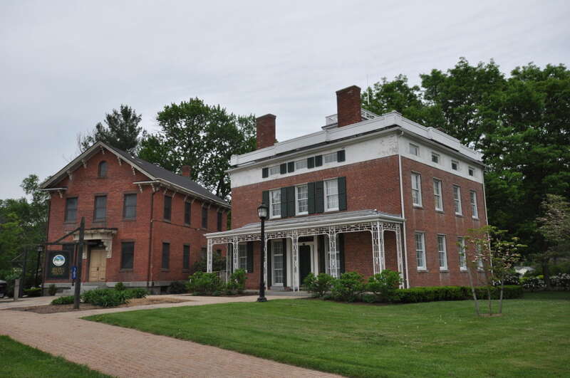 Selden Brewer House and adjacent historic building, properties of the Historic Society of East Hartford, Connecticut.