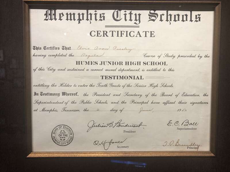 From the Collection of personal belongings at Elvis Presley Mansion, Graceland (Memphis).