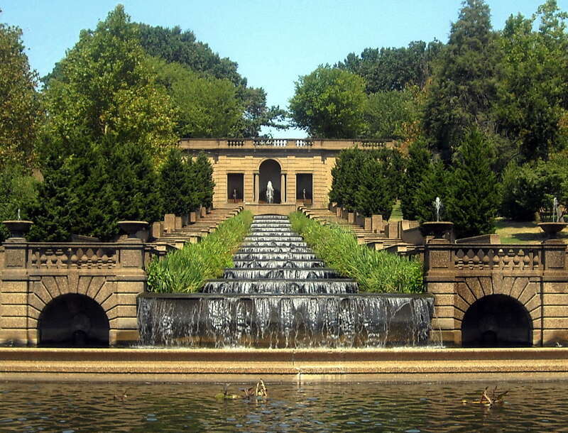The fountain located at Meridian Hill Park in the Columbia Heights neighborhood of Washington, D.C.