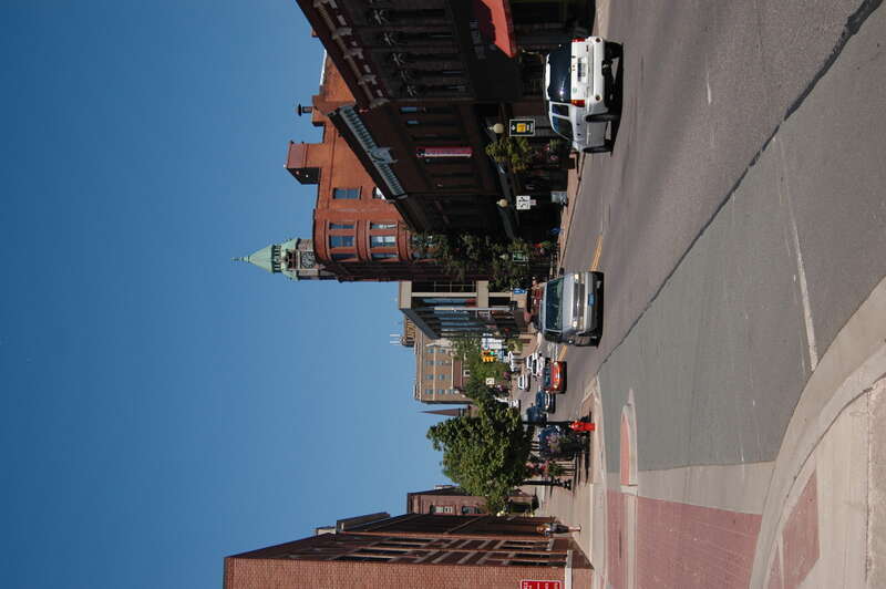 Front Street downtown Marquette, Michigan, United States
