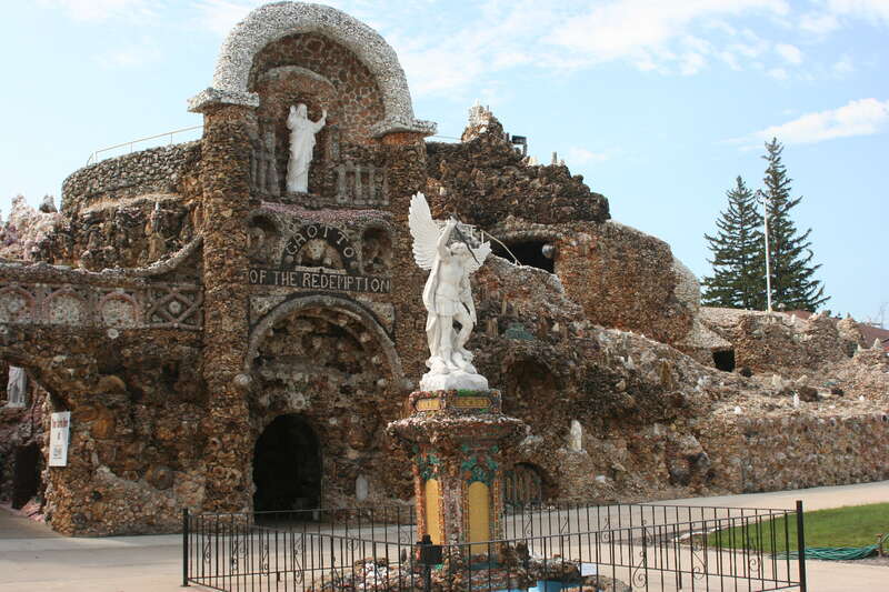 Grotto of the Redemption main entrance in West Bend, Iowa