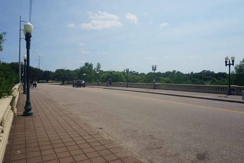 Sabine Street Bridge in Houston, Texas (United States).