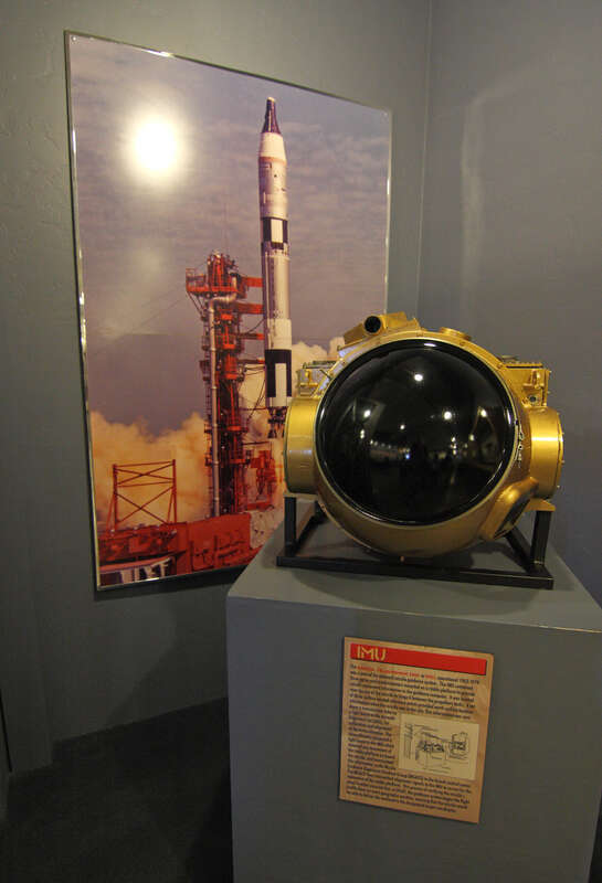 The internal measurement unit (IMU) was part of a Titan missile guidance system.  This one was on display at the Titan Missile Museum in Arizona. See: www.titanmissilemuseum.org/