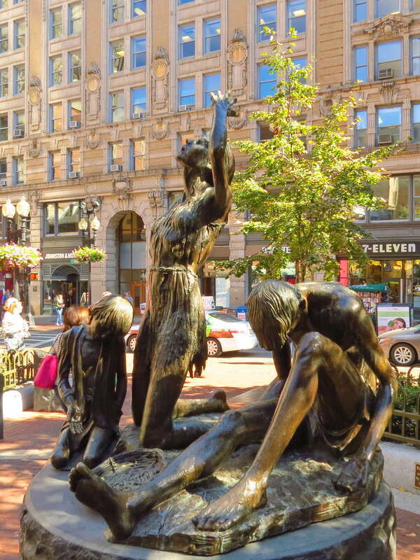 Irish Famine Memorial, Washington St, Boston.