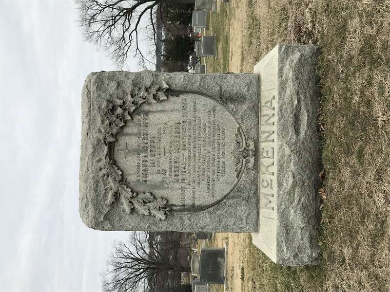 Gravesite of Justice Joseph McKenna at Mount Olivet Cemetery in Washington, DC