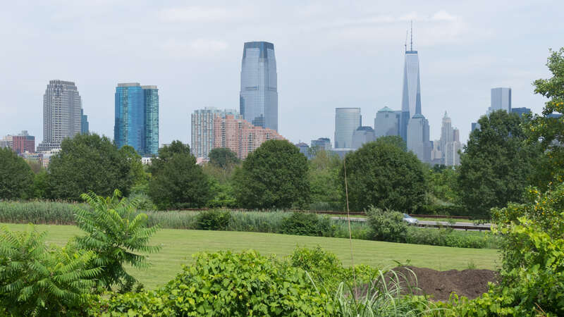 View from rear of Liberty Science Center, Jersey City, New Jersey.