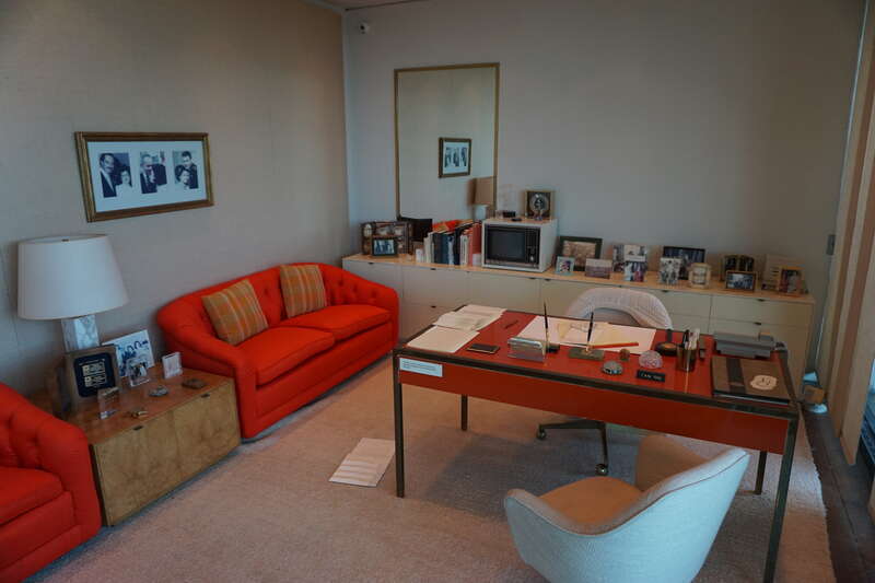Mrs. Johnson's Office replica inside the Lyndon Baines Johnson Library and Museum in Austin, Texas (United States).