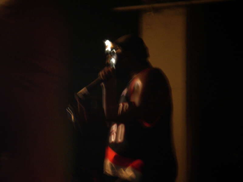 MF Doom performing at The Loft on August 21, 2005 in Atlanta, Georgia.