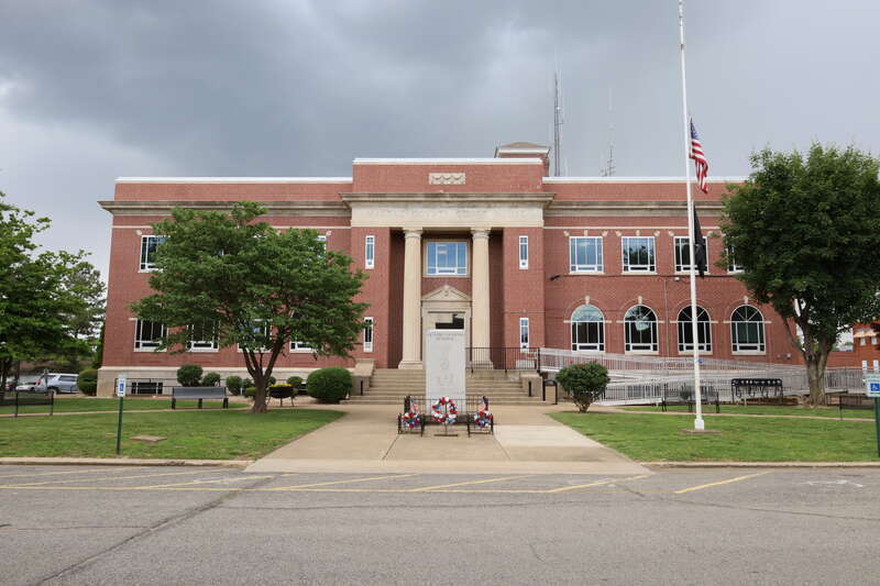 Massac County Courthouse in Metropolis, Illinois in 2022