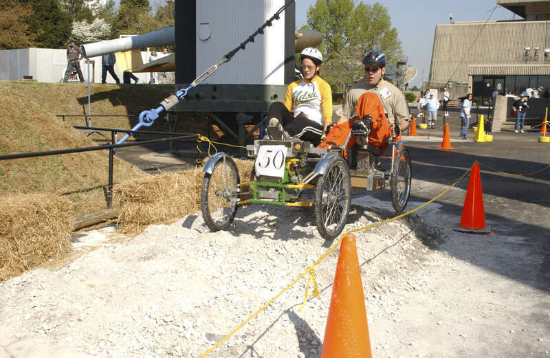 Students from across the United States and as far away as Puerto Rico came to Huntsville, Alabama for the 10th annual Great Moonbuggy Race at the U.S. Space Rocket Center. Sixty-eight teams, representing high schools and colleges from all over the