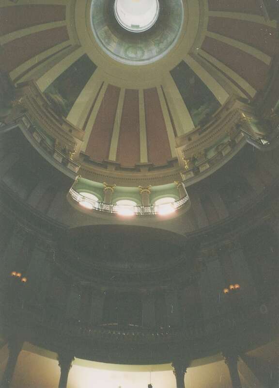The interior of the Old St. Louis County Courthouse in St. Louis, Missouri (United States).