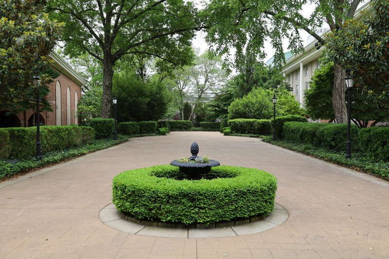 Exterior courtyard of the Gaylord Opryland Resort &amp;amp; Convention Center in Nashville, Tennessee in 2022