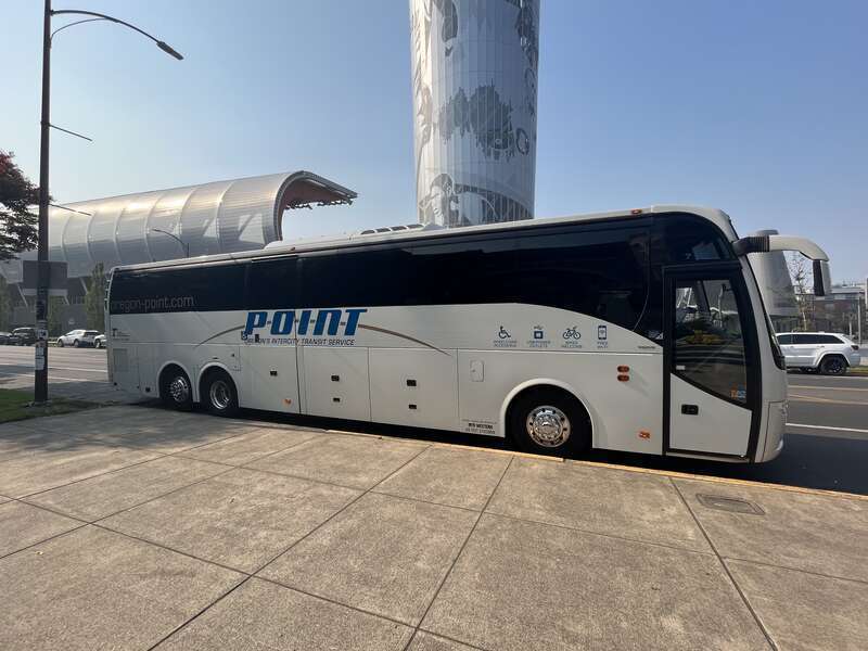 The Cascades Route provides daily transportation between Portland and Eugene, with stops including Portland, Tualatin, Woodburn, Salem, Albany and Eugene.
Information about stops, schedules, and tickets can be found at &amp;lt;a