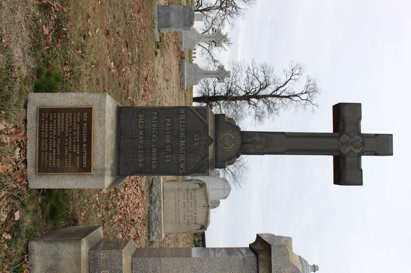 Grave of Rev. William Matthews in Mount Olivet Cemetery, Washington, D.C.