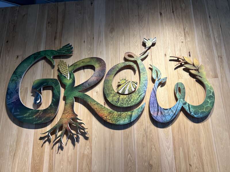 Saint Louis Science Center GROW signage