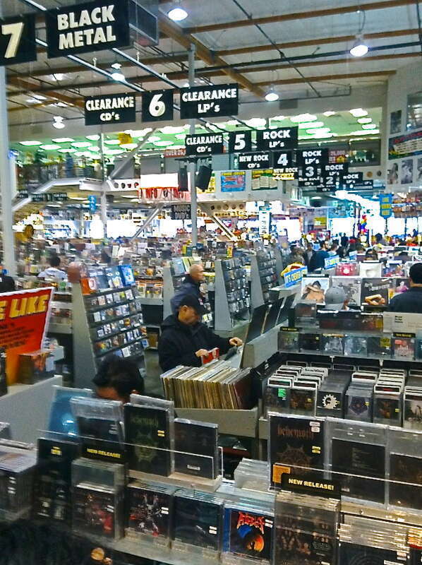 Shopping at Amoeba Music