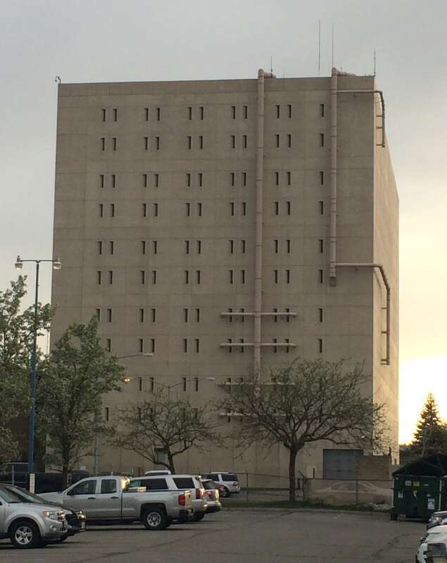 The Spokane County Jail in the U.S. state of Washington.