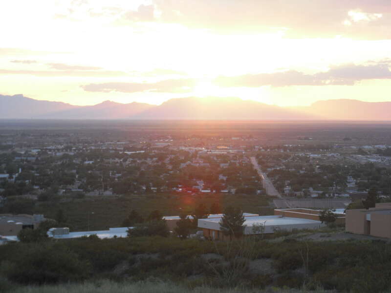 Sunset over Alamogordo, NM