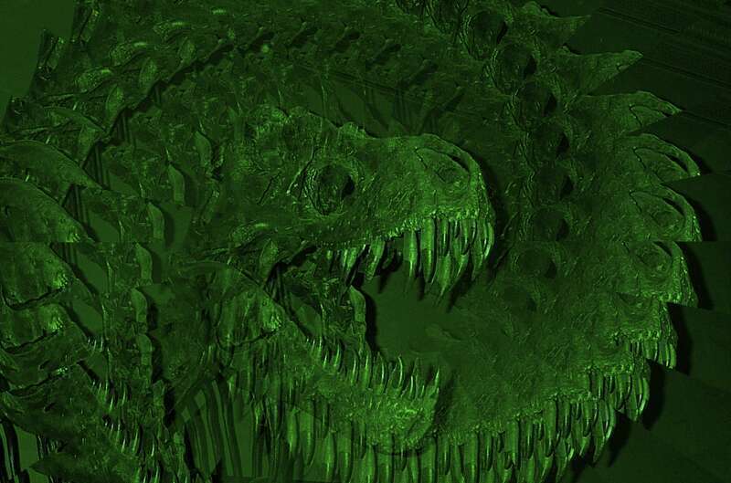 Morph of T-Rex skeleton from pic I took at Smithsonian National Museum of Natural History, Washington DC