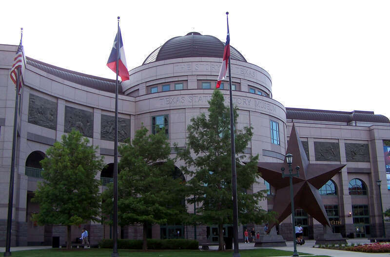 The Bullock Texas State History Museum in Austin, Texas, United States.