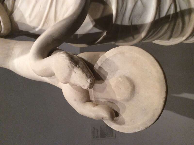 The Hope Hygieia. Roman, 2nd-century copy (c.130-161) after a Greek original of c. 360BC. Marble. William Randolph Hearst Collection. In LACMA, Los Angeles