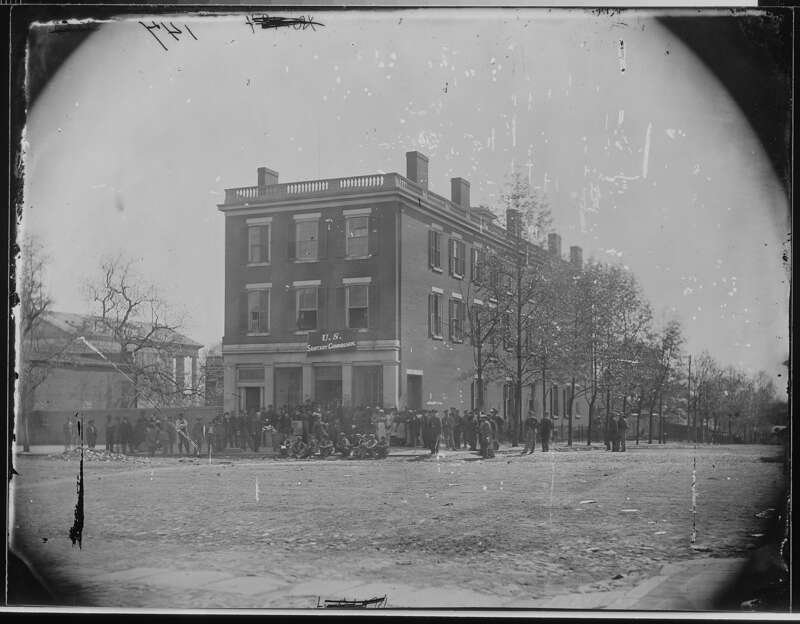 Original Caption: U.S. Sanitary Commission, Richmond, VA
U.S. National Archives’ Local Identifier:  NWDNS-111-B-147
From:: Series: Mathew Brady Photographs of Civil War-Era Personalities and Scenes, (Record Group 111)
Photographer: Brady, Mathew,