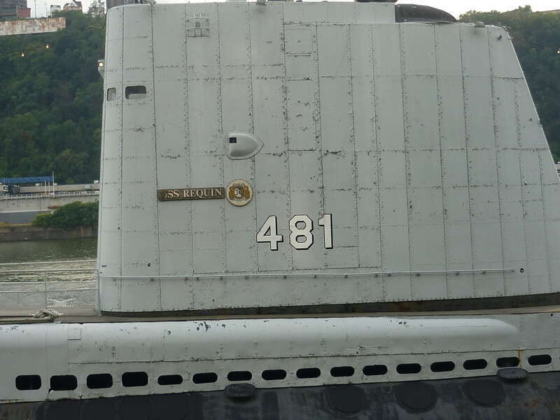 The conning tower of the USS Requin,  an attack and navigation compartment of the submarine.