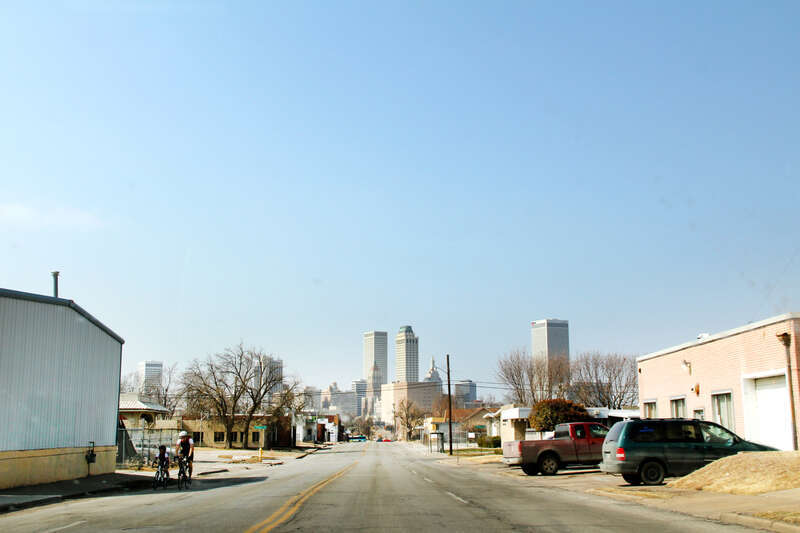 View of some buildings in downtown Tulsa, OK USA