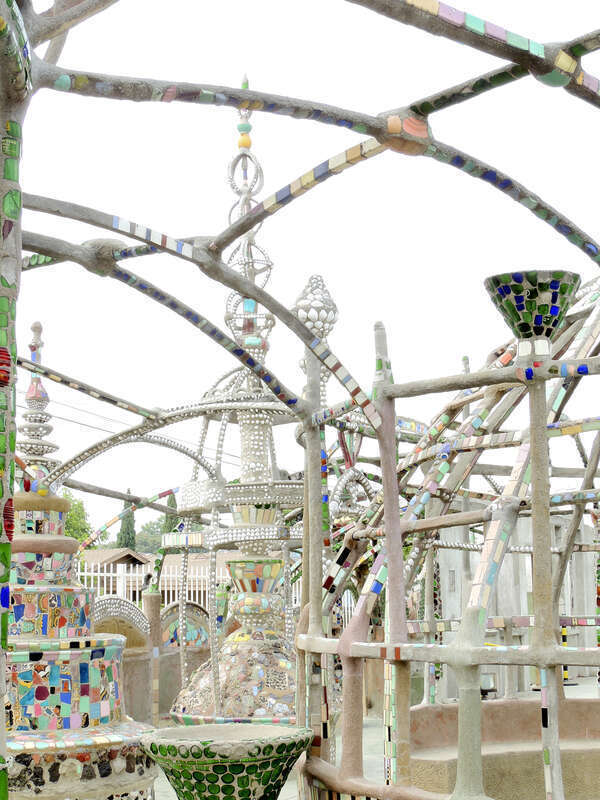 A portion of Watts Towers in Los Angeles