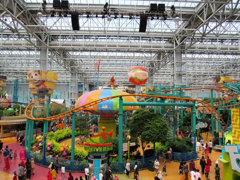 Nickelodeon Universe at the Mall of America in Bloomington, Minnesota.