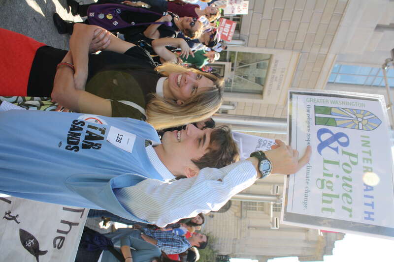 OCTOBER 2011 / DC Keystone XL Oil Pipeline Hearing Rally at the Ronald Reagan Building &amp;amp; International Trade Center on 14th Street between Pennsylvania Avenue and Constitution Avenue in NW Washington DC on Friday afternoon, 7 October 2011 by