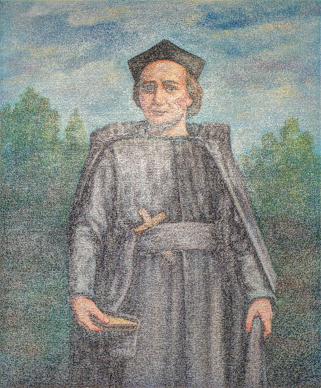 Portrait of Jacques Marquette. Inducted to the National Rivers Hall of Fame in 1986.