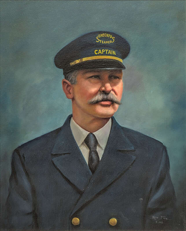 Portrait of John Streckfus. Inducted to the National Rivers Hall of Fame in 1995.