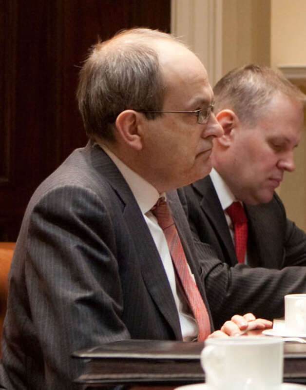 Vice President Joe Biden meets with U.N Special Representative for Iraq Ad Melkert, second from left, in the Roosevelt Room of the White House, Jan. 5, 2010.