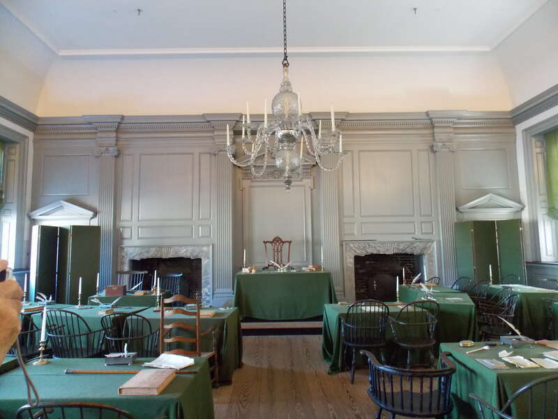 Assembly Room in Independence Hall, Philadelphia.