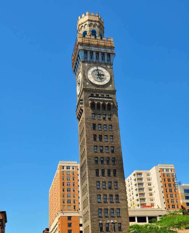 Emerson Bromo-Seltzer Tower, Baltimore. The Emerson Bromo-Seltzer Tower was the tallest building in Baltimore from 1911 until 1923. Emerson Bromo-Seltzer Tower, built in 1911.