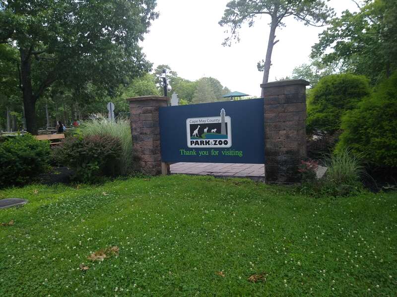 Cape May Zoo exit sign