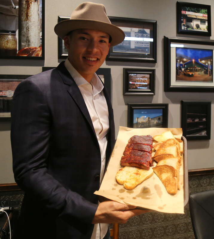 Carlos Correa at Joe's Kansas City Bar-B-Que.