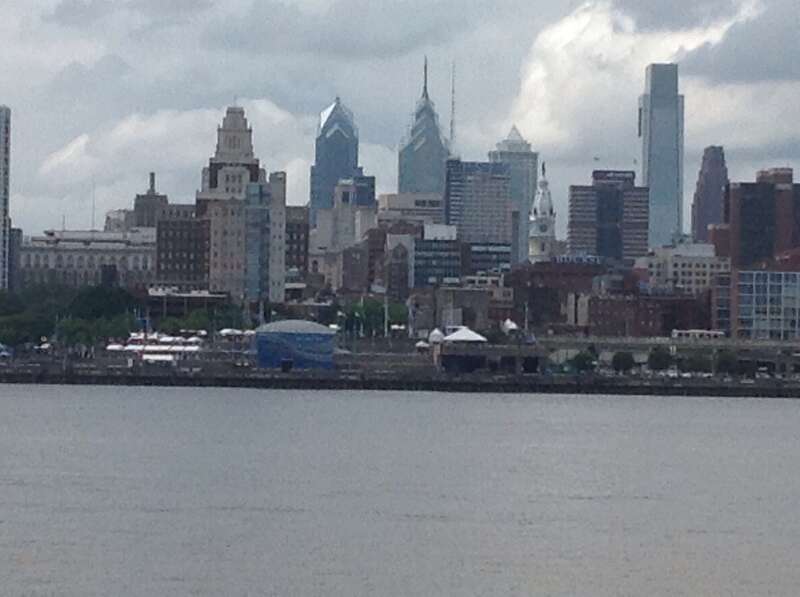 City as seen from across the Deleware River in New Jersey.