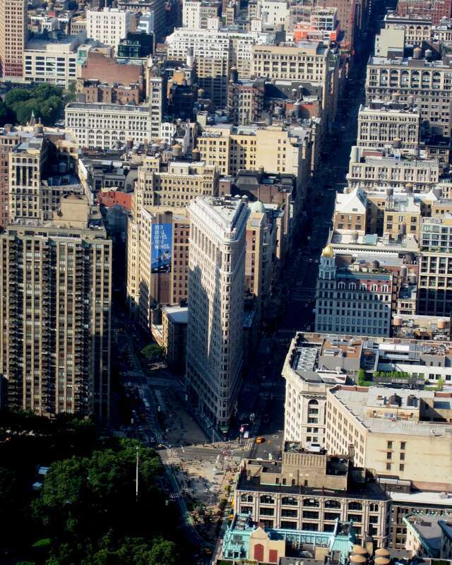 Das Flatiron Building von oben