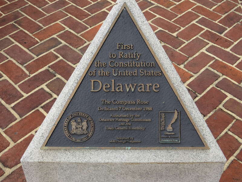 Delaware First to Ratify the Constitution Marker, Dover Capital Complex, Dover, Delaware