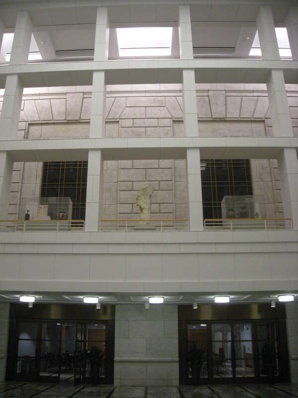 The interior of the courtyard at the Detroit Institute of Arts in Detroit, Michigan (United States).