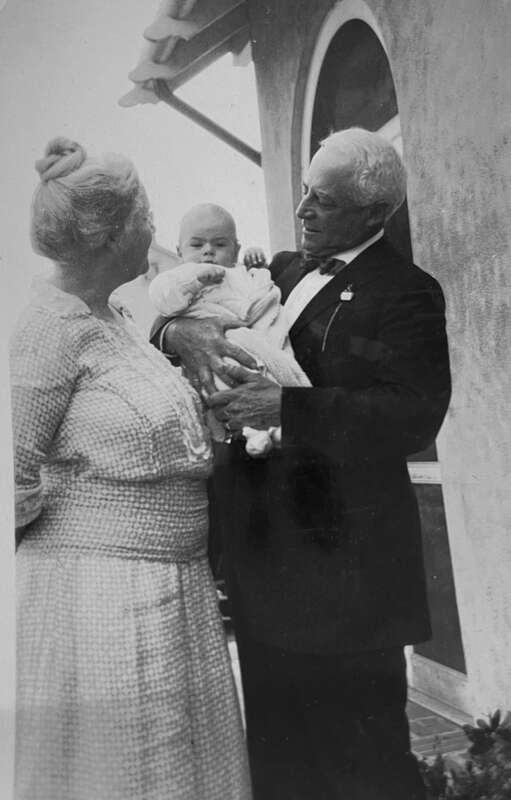1924 photograph of Ella Brown Henderson, Alex D. Henderson III, and Alexander. D. Henderson, Sr., in Suffern, New York.